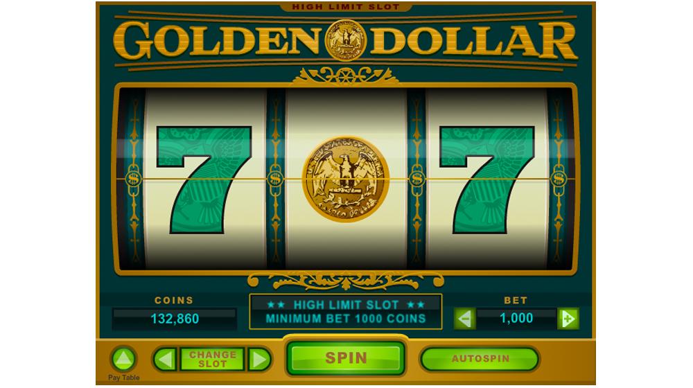 Golden dollar three wheel