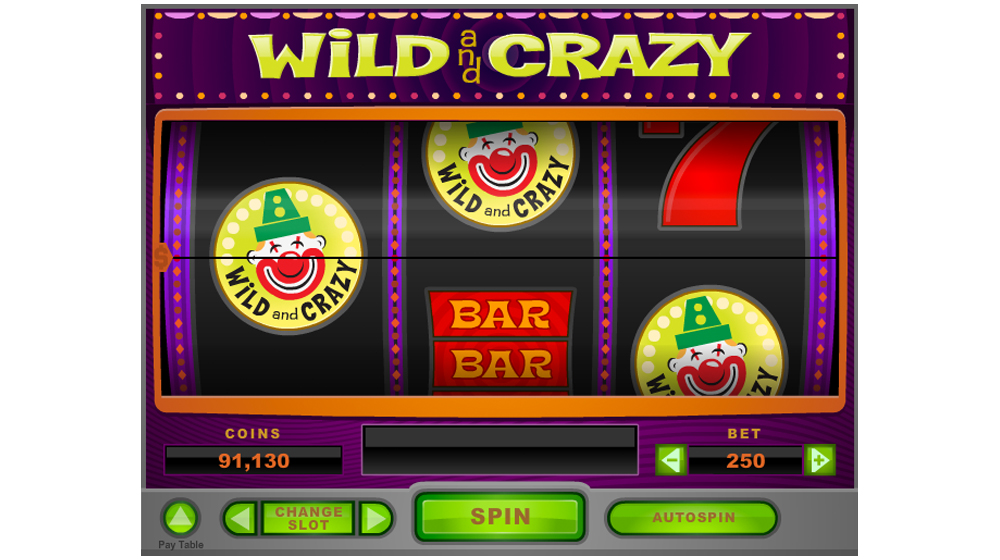 Wild and crazy slot machine