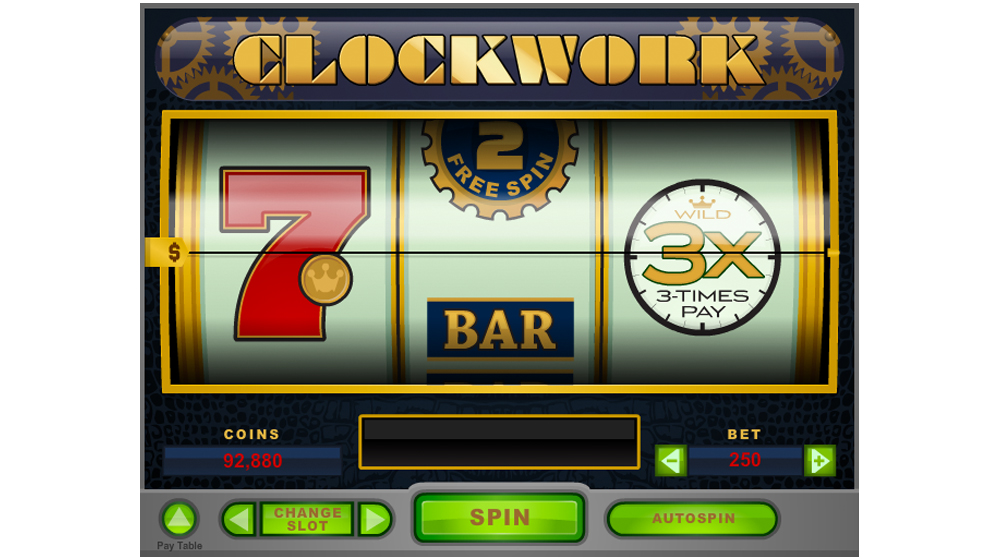 CLockwork slot machine