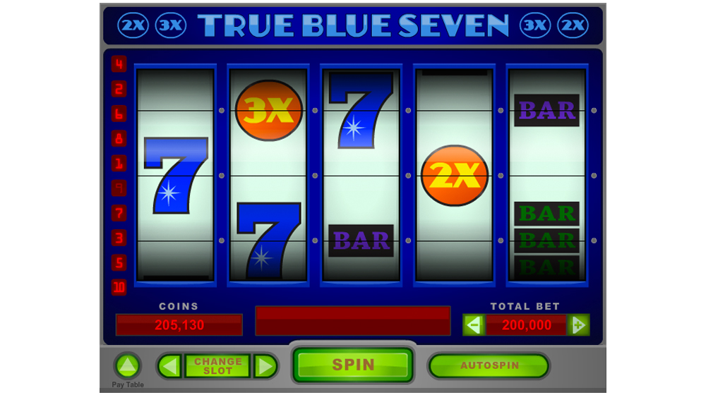 true blue slot machine